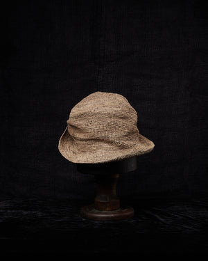 SHPVMH005 Crocheted Toquilla Straw Hat PV Camel