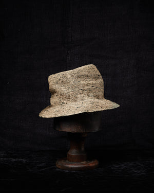 SHPVMH005 Crocheted Toquilla Straw Hat PV Grey