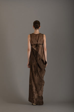 Apricot Dress Nefele Brown/ Rose